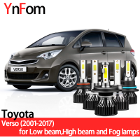 YNFOM LED headlights kit for Toyota Corolla Verso,Verso,Verso-S 2001-2017 lowhighfog lamp,car accessories,car headlight bulbs