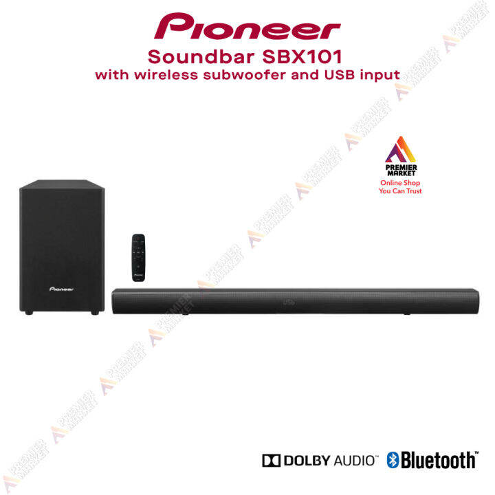 Soundbar with Wireless Subwoofer Pioneer Soundbar SBX101 with USB Port