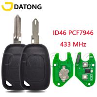 Datong Kunci Remote Mobil โลกสำหรับต้นแบบ Renault การจราจร Vivaro Kangoo Movano Pcf7946chip ID46 433Mhz อะไหล่ NE72กุญแจ VAC102