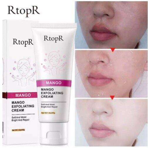 ของแท้-ส่งจากไทย-ฮิตใน-tiktok-rtopr-facial-exfoliating-cream-เจลผลัดเซลล์-เจลขัดผิว-ครีมสครับผิวมะม่วง-ครีมขัดผิว-046