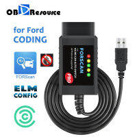 ELM327 V1.5 USB HS MS-CAN Made for FORScan Pro OBD Scanner Tool For Ford Mazda Hidden Function Programming Car Diagnostic Tools