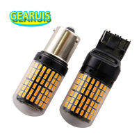 ไม่มีแฟลช Hyper Flash Canbus 22W PY21W BAU15S 1156 BA15S T20 7440 T25 3157 1.8A 144 SMD 3014รถย้อนกลับอัตโนมัติสำรองไฟสัญญาณ