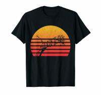 Black Vintage Retro Sunset Tiger T-Shirt MenS S-6Xl Us 100% Cotton 2019 Unisex Tees S-4XL-5XL-6XL