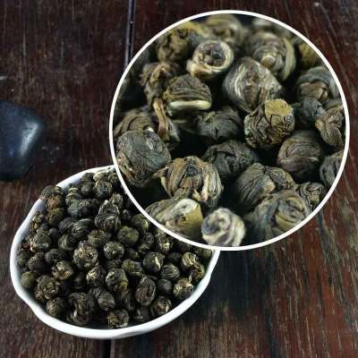 Jasmine Dragon Pearl Green Tea 100% Natural Jasmine Pearls Fresh Green Tea Chinese tea leaves products Loose leaf original Green Food organic