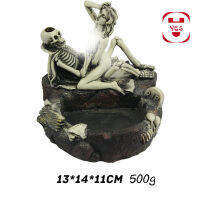 ใช่ R เรซิ่น Skull Ashtray ความงามบุคลิกภาพแฟชั่นอุปกรณ์เสริม Ash Tray Home Offer Decor ของขวัญระหว่าง Lovers