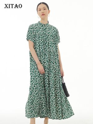 XITAO Dress  Loose Women Casual Print Dress