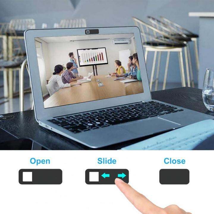 ตัวเลื่อนด้านหน้ากล้องโทรศัพท์เว็บแคมฝาครอบกันฝุ่นป้องกันความเป็นส่วนตัวสติกเกอร์กล้องป้องกันการมองแท็บเล็ต-แล็ปท็อปตัวป้องกันเลนส์-iewo9238
