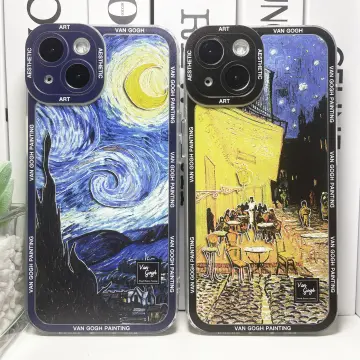 Van Gogh Starry Night Soft Silicone 3D Phone Case For iPhone 15 14 11 Pro  Max XR