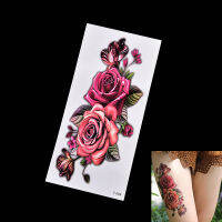 hedeguoji?Fashion Fake Temporary Tattoo Sticker Rose Flower Arm Body Waterproof Women Art