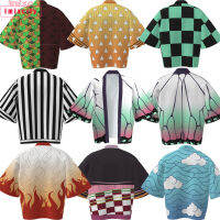 IMIXCITY Men Women Pajama Animation Pattern All-Match Loose Cape Long-Sleeve Jacket