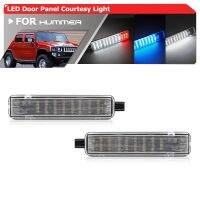 2x For Hummer H2 2003 2009 Blue/Red/White SMD Canbus Led Car Door Panel Welcome Courtesy Lights Warning Parking Puddle Lamps