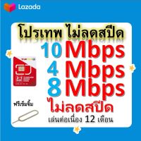 ซิมโปรเทพ 10-4-8 Mbps ไม่ลดสปีด เล่นไม่อั้น โทรฟรีทุกเครือข่ายได้ แถมฟรีเข็มจิ้มซิม