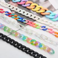 10Pcs Mix Size Colorful Acrylic Twisted Chains Assembled Parts Beads Diy Dangle Earrings Making Jewelry Findings Accessories Beads