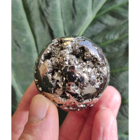 1 Pc Random Pick Druzy Pyrite Crystal Sphere | Gold Protection Healing Stone | Modern Home Office &amp; Altar Decor