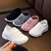 Baby Sneakers Kids Shoes Anti-slip Soft Rubber Bottom Baby Sneaker Girls Boys Solid Stretch Mesh Sport Running Sneakers Shoes