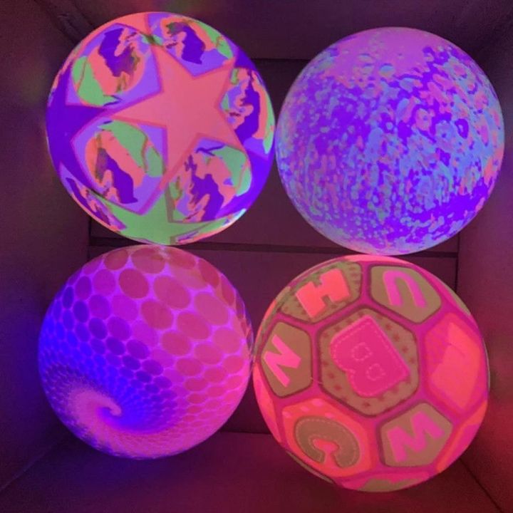 luminous-ball-กระพริบกีฬาฟิตเนสแบบพกพาโยน-bouncy-ลูกยางเด็กกลางแจ้งเกมแบบโต้ตอบของเล่น