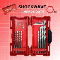 Milwaukee ชุดดอกสว่าน เจาะอเนกประสงค์ SHOCKWAVE 8 pcs