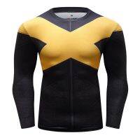 【อเนกประสงค์】 X Men Dark Phoenix 3D พิมพ์ T เสื้อผู้ชายเสื้อคอสเพลย์เครื่องแต่งกาย Captain American เสื้อแขนยาวสำหรับชาย