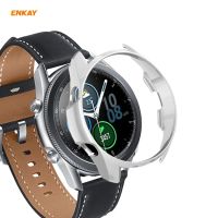 【ขอบคุณ】สำหรับ Samsung Galaxy Watch 3หมวก ENKAY 41มม.-Prince ENK-AC8206 2 In 1เคส PC ด้านป้องกัน + 0.2มม. 9H 2.15D ฟิล์มกระจกนิรภัยขอบโค้ง