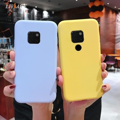 （cold noodles）กรณีโทรศัพท์ซิลิโคนเคลือบบนสำหรับหัวเว่ย Mate 20 X Mate 20 Pro ลูกอมสีดำ Soft Tpu ปกหลัง F Undas Mate20X Mate20 Pro