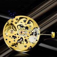 【YF】 Gold Color Skeleton 2003 Movement Ordinary Pendulum Adjustment Radiation Pattern Fully Automatic Watch