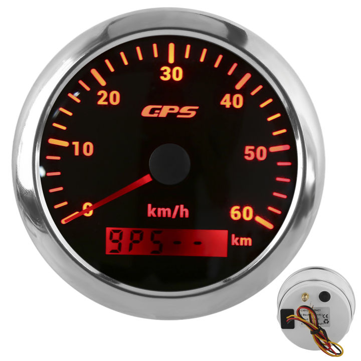 ความเร็วอมิเตอร์สำหรับรถยนต์กันหมอกมาตรวัดความเร็วด้วย-gps-85มม-สำหรับ-rvs-สำหรับเรือ