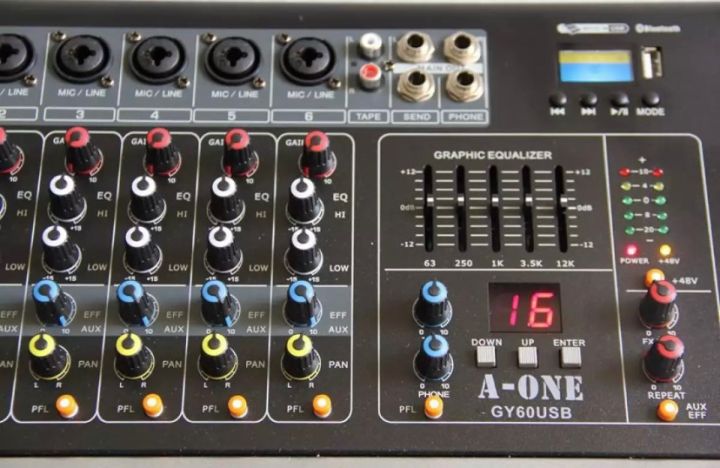 a-one-เพาเวอร์มิกเซอร์-6ช่อง-ขยายเสียง-mixng-console-6channel-mic-line-mixer-bluetooth-usb-mp3-effect-16dsp-รุ่น-gy-60usb-pt-shop