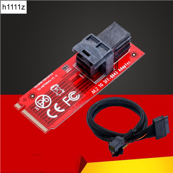 M2 to U2 SFF8639 Adapter M.2 PCIE 4.0 Gen4 x4 to SFF8643 Board for NVMe ...