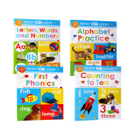 The original English version can be rewritten with letters, words and numbers. 4 copies are sold together. Ready set learn wipe clean alphabet practice phonics English learning exercise book for early childhood enlightenment and early childhood education