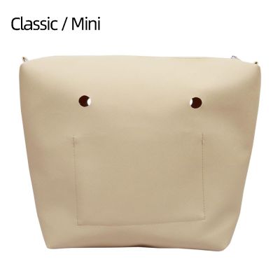 Tanqu ใหม่ กระเป๋าหนัง PU กันน้ํา ด้านใน มีซิป สําหรับ Obag Classic Mini Lining Insert For O BAG
