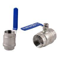 Stainless Steel SS 304 Pipe Two-piece Ball Valve Female Threaded 1/2" 3/4" 1" 1-1/4" 1-1/2" Sanitary ON-OFF Ball Valve Straight Valves