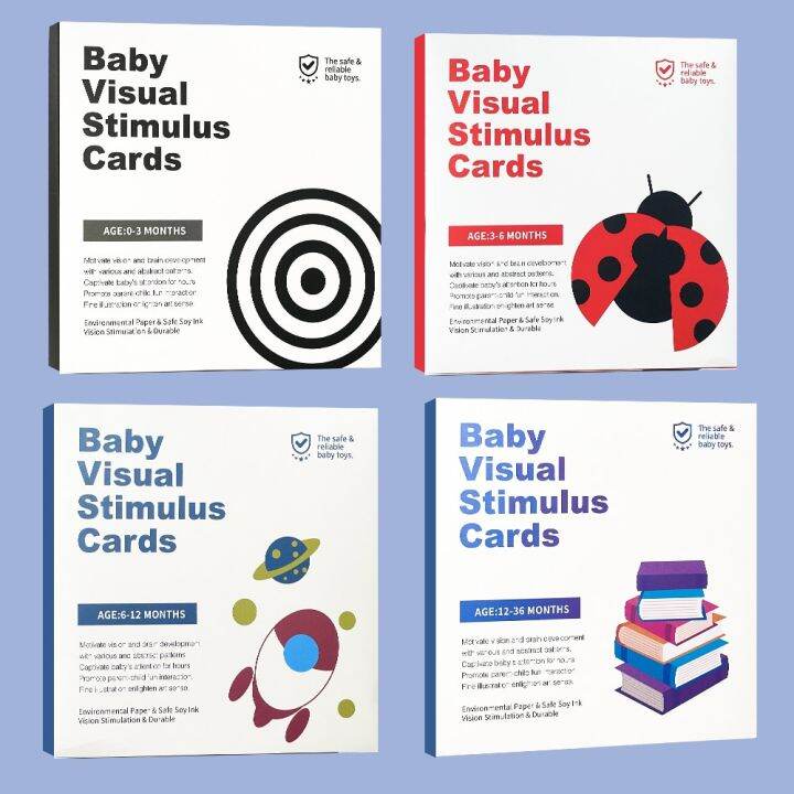 High Contrast Visual Stimulation Montessori Baby Flashcard Black White