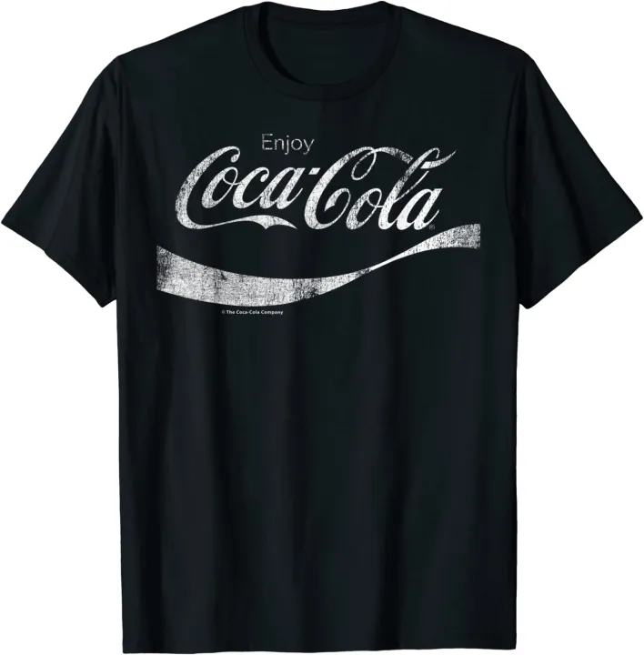 Coca-Cola Vintage White Enjoy Logo Graphic T-Shirt Cotton T shirt Short  Sleeve Graphic Round Neck Top Tee Shirts for Man Woman Unisex Adult Summer  Ladies | Lazada PH