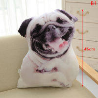 yizhuoliang 3D CUTE BEND DOG พิมพ์โยนหมอนสัตว์จริง Funny Dog HEAD Cushion