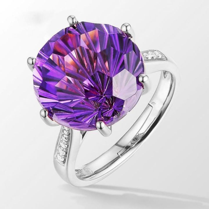 hoyon-18k-rose-gold-colorful-brazilian-natural-amethyst-ring-six-claw-temperament-colorful-gem-diamond-style-ring-opening-ring