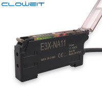 Cloweit ไฟเบอร์ออปติก Photoelectric Amplifer Sensor Din Rail Mount สำหรับกระจายผ่าน Beam M3ใยแก้วนำแสง M4 E3X-NA11 E3X-NA41