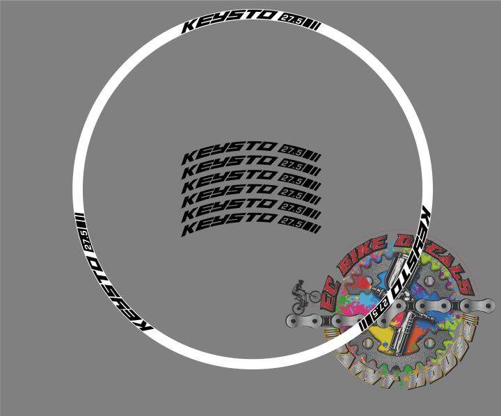 KEYSTO BIKE RIM DECALS (12 pcs) Lazada PH