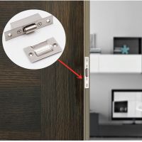 1pcs Stainless Steel Door touch bead Magnet Hidden lock buckle Use KTV Hotel cupboard Wooden Door Furniture Hardware Accessories Door Hardware Locks