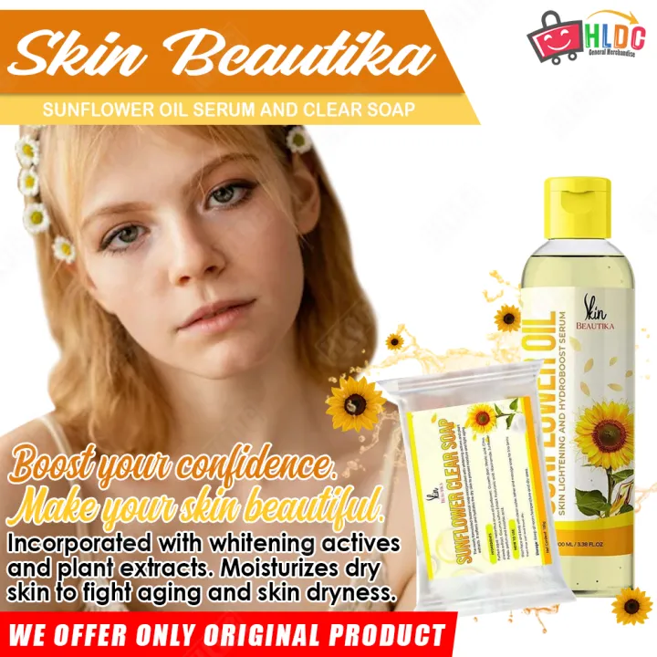 Skin Beautika Sunflower Oil 100ml and Sunflower Clear Soap 100g