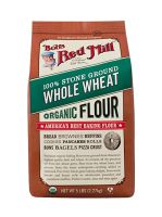 Whole Wheat Organic Flour 2.27kg แป้งโฮลวีท ออร์แกนิค Bobs Red Mill 100% Stone Ground