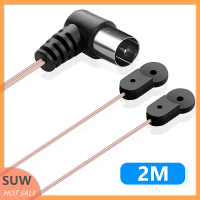 ? SUW เสาอากาศ FM 75โอห์ม F ชนิดปลั๊กตัวผู้สำหรับตัวรับสัญญาณวิทยุสเตอริโอในบ้าน