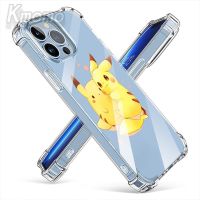 For iPhone 11 Pro Max X XR Xs Max 7 8 6 6s Plus SE 2020 Transparent Pokémon Covers Shockproof TPU Back Clear Cover jelly Case Cases