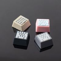 Keycaps Keycaps Keycaps Personality Key Cap โปร่งใสสองสีสีชมพูสีดำ