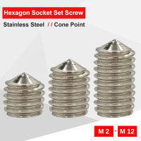 【2023】Hex Socket Set Screw M2 M2.5 M3 M4 M5 M6 M8 M10 M12 Stainless Steel Cone Point Hexagon Set Screw Grade12.9 For Hex Socket Wrench