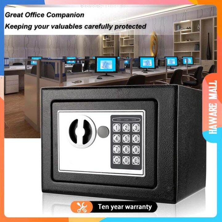Electronic Digital Keypad Lock Safe Security Box All Steel for Home