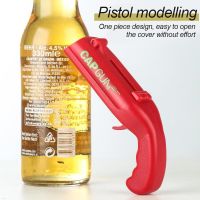 Creative Cap Gun Catapult Bottle Opener Gun Type Bottle Cap Launcher Multi-function Bottle Opener Beer Portable Kitchen Gadget