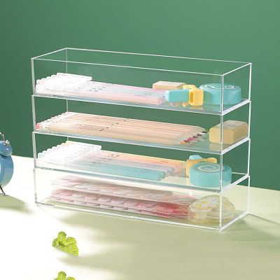 Stable Organizer Classification Clutter Translucent Box Drawer