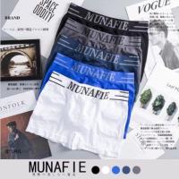 Boxer กางเกงในผู้ชาย ผ้ายืด MUNAFIE ขนาดฟรีไซส์เอว 28-42นิ้ว บ๊อกเซอร์ -182