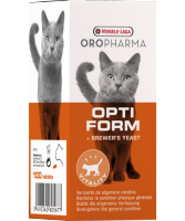 อาหารเสริมแมว OROPHARMA Optiform Cat (Levu Cat) อาหารแมว ปรับช่องท้อง ช่วยย่อย เจริญอาหาร ขนแน่น (100 เม็ด) , Versele Laga