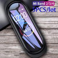 5 pcs full screen protector for Xiaomi Mi band 5 6 protective film on the Xiomi miband 2 3 4 band3 band4 band5 band6 Not Glass Smartwatches